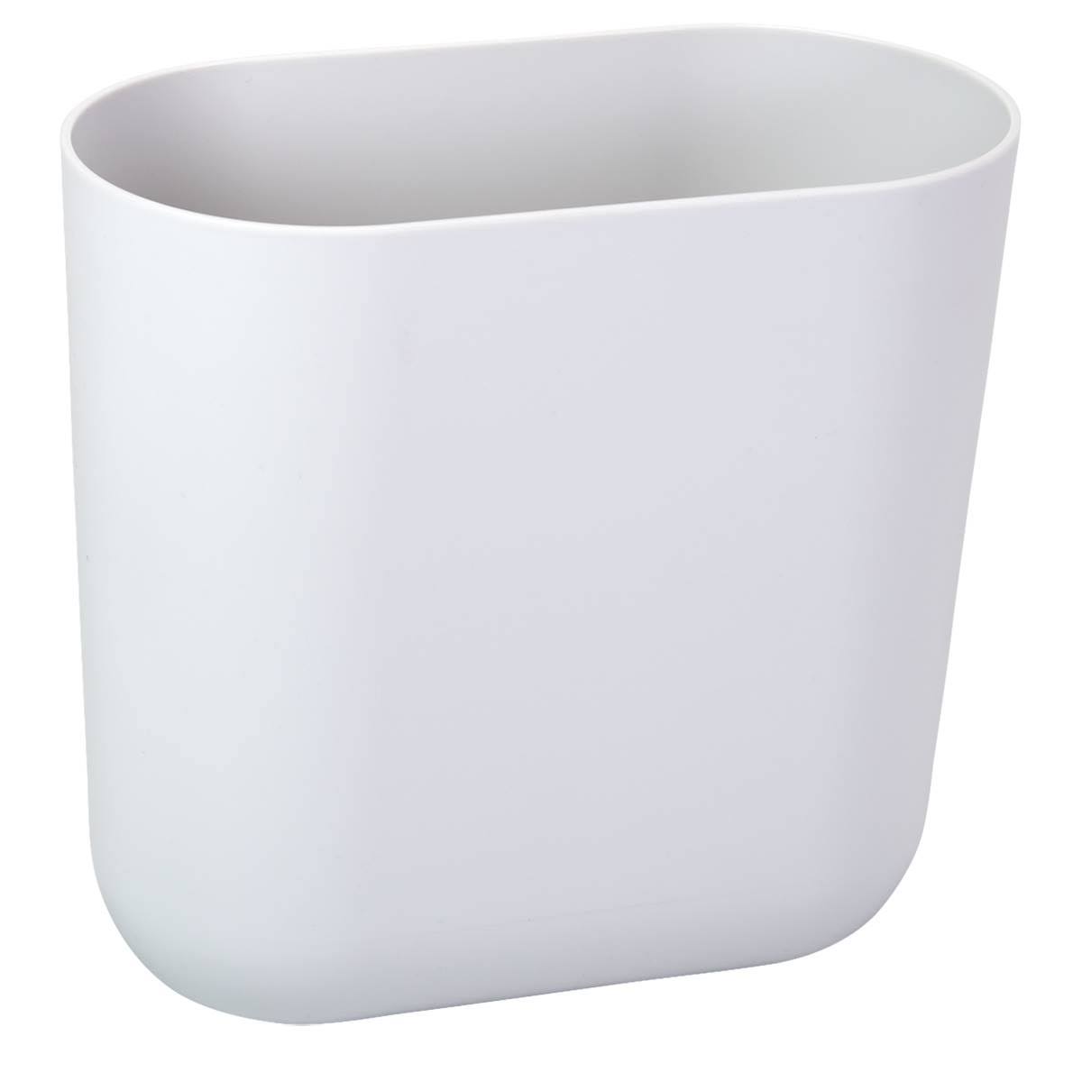 Slim White Waste Can F68638