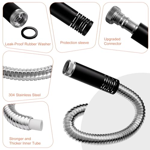 50ft Non-Expanding Garden Hose with 8-Layer Latex Core Q775