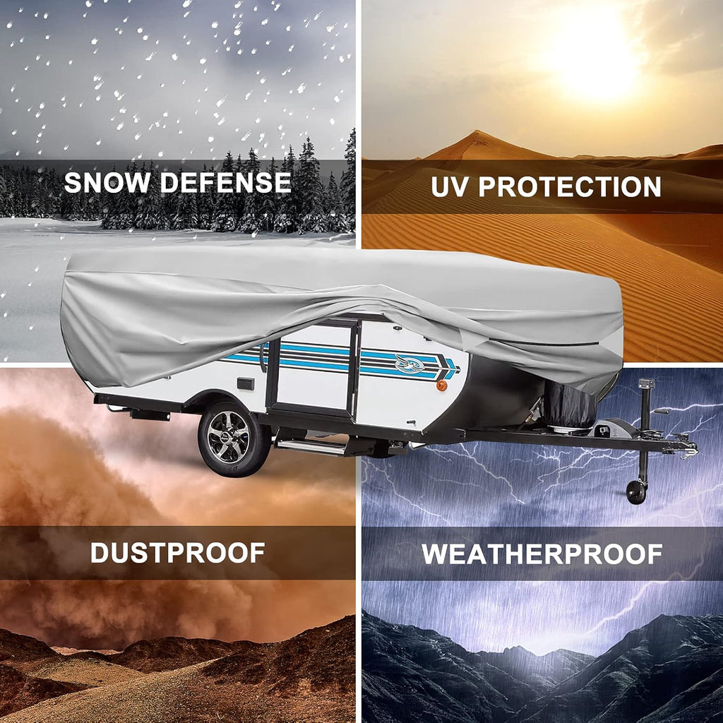520D Oxford Pop-Up Camper Cover Fits 16'-18' Waterproof UV-Proof M79820