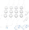 Under Cabinet Puck Lights with Hand Wave Sensor, Dimmable, Pack of 12, Cool White S3153