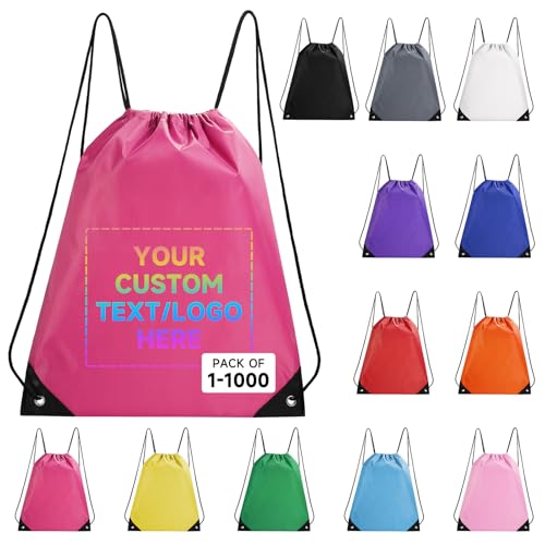 Black Drawstring Backpack 50 Pack D945