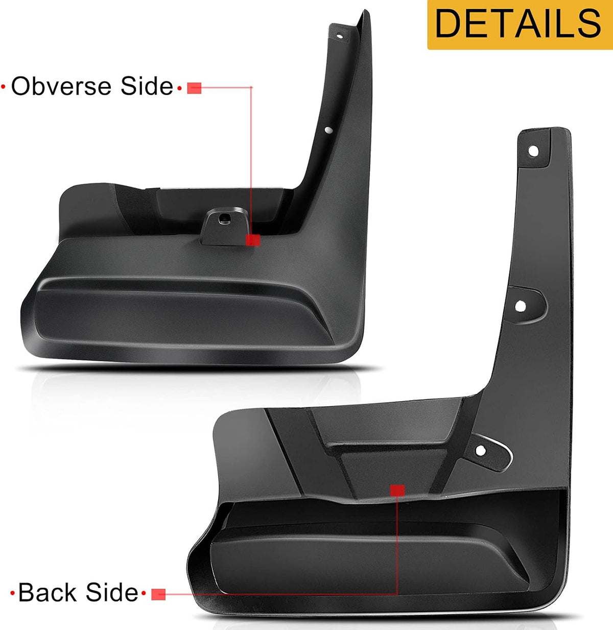 Set of 4 Mud Flaps Splash Guards for Toyota Sienna U69780