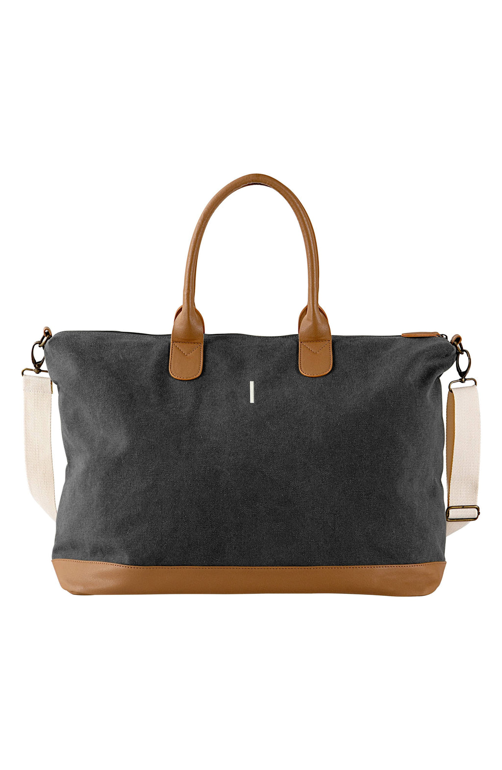 Black Washed Canvas Weekender B817