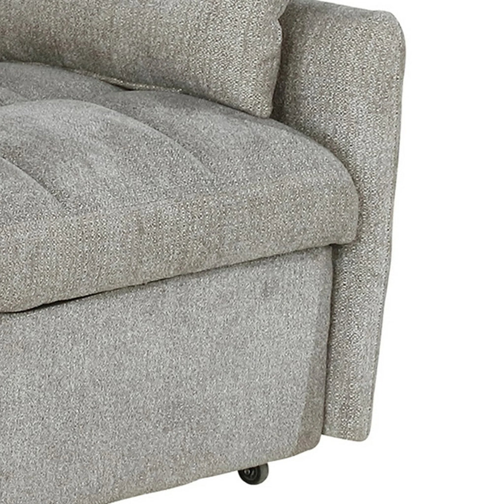 Beige Sleeper Sofa Bed Futon Q159416