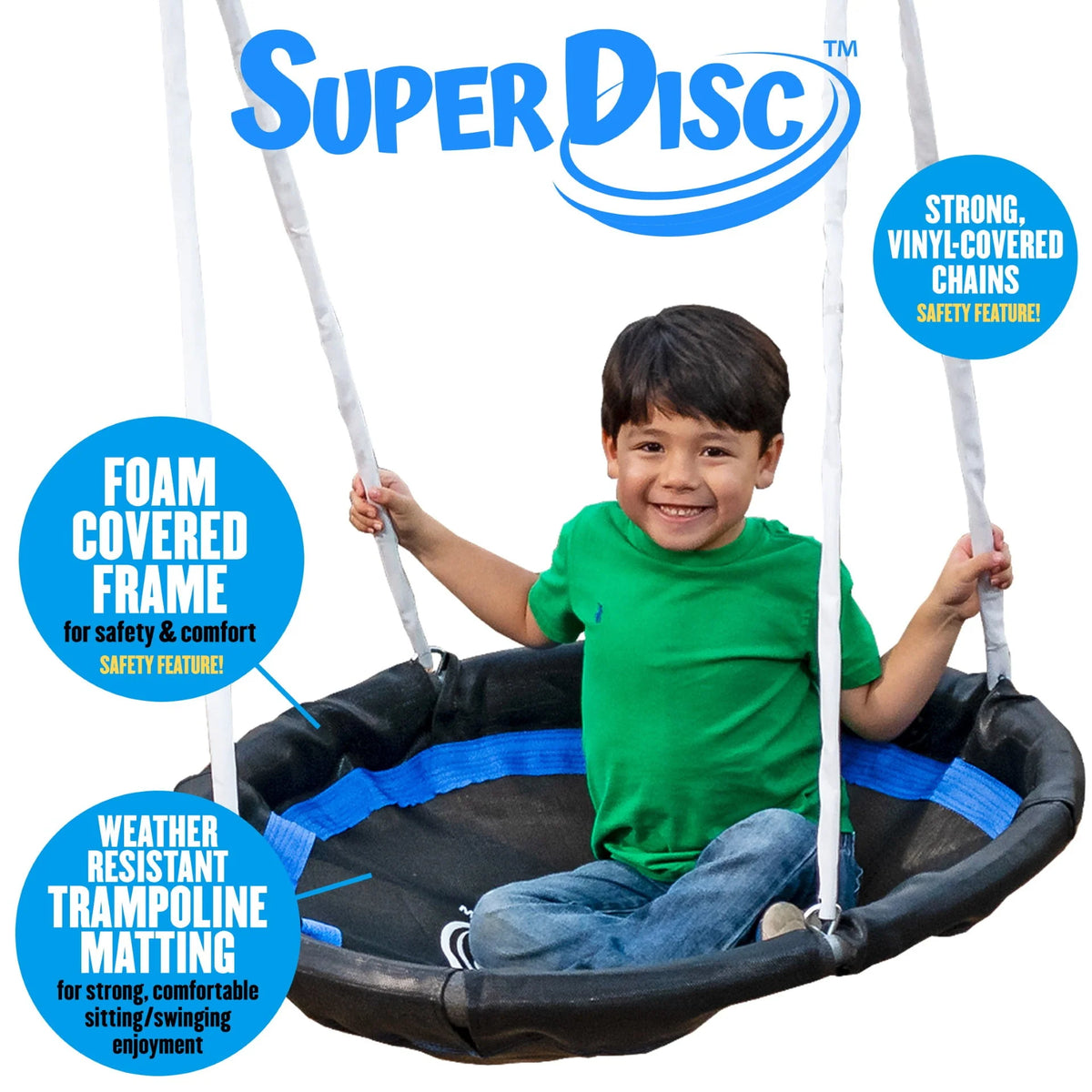 Metal Swing Set with 2 LED Swing Seats, Disc Swing, & Wave Slide P34580