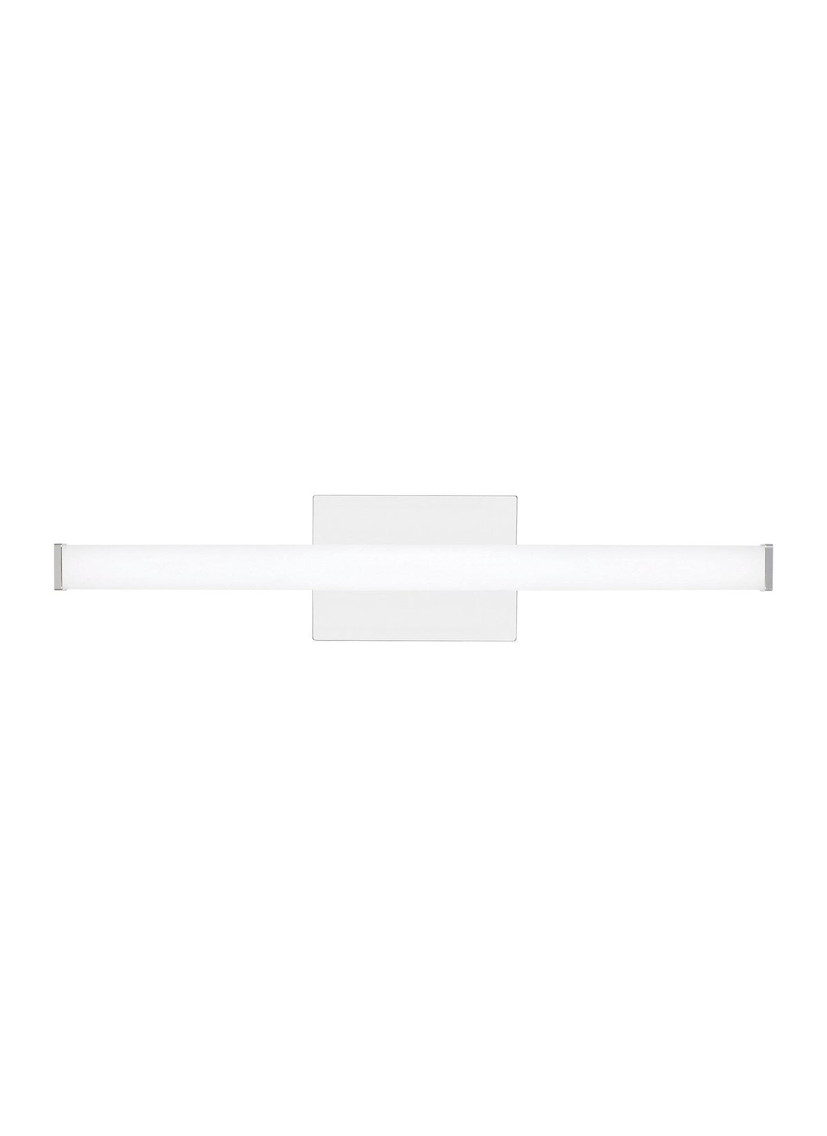 Satin Nickel Square 24 Bath Light B946