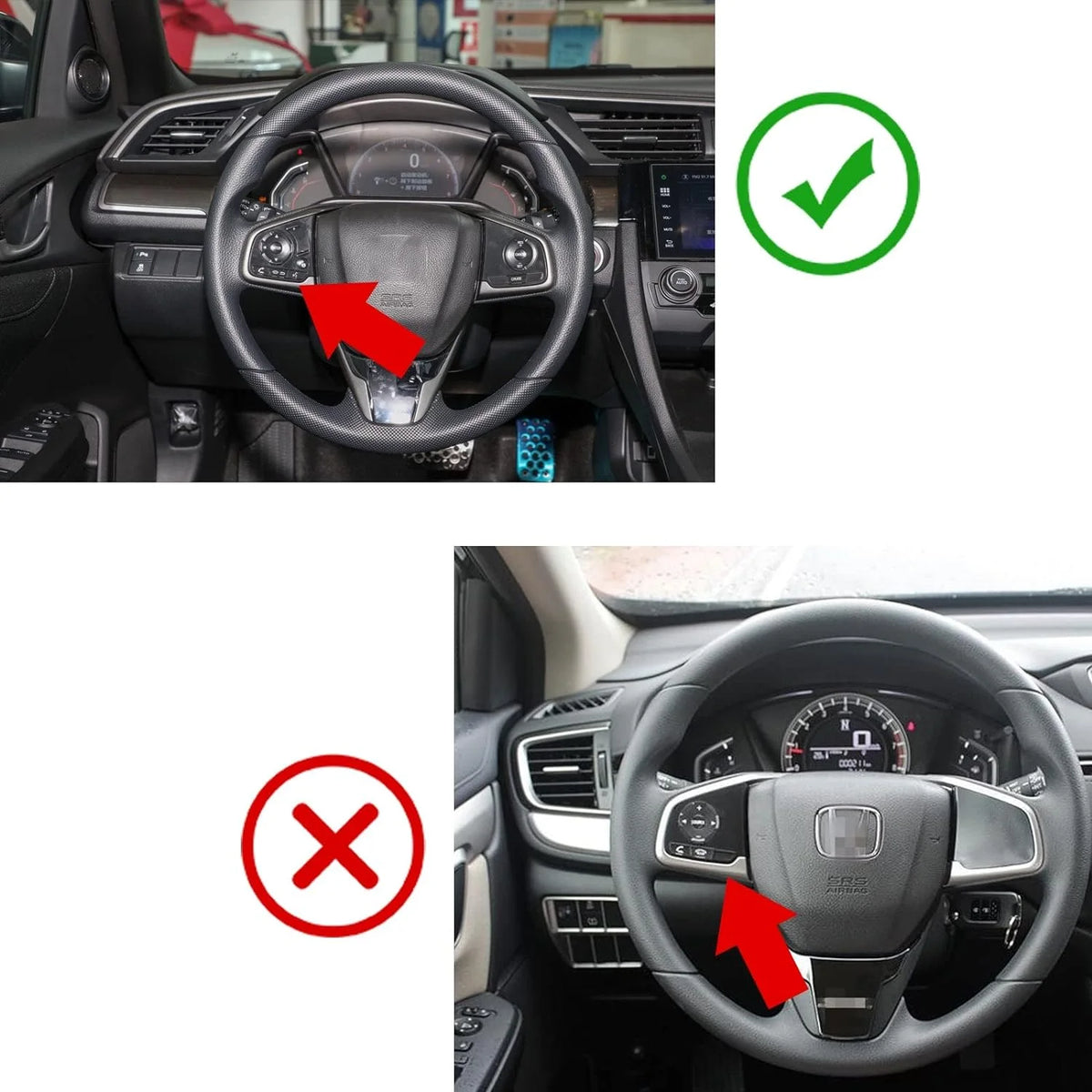 Interior Center Console Dashboard Panel Headlight Switch Steering Wheel AC Vent Cover Trim Combo Kit E5454