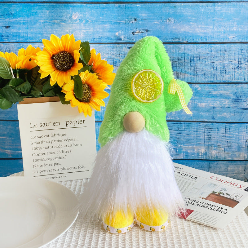 Lemon Doll Plush Gnome Puppet D228