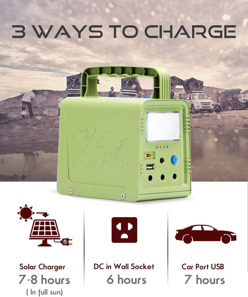 Portable Solar Generator 84Wh with Solar Panel R934