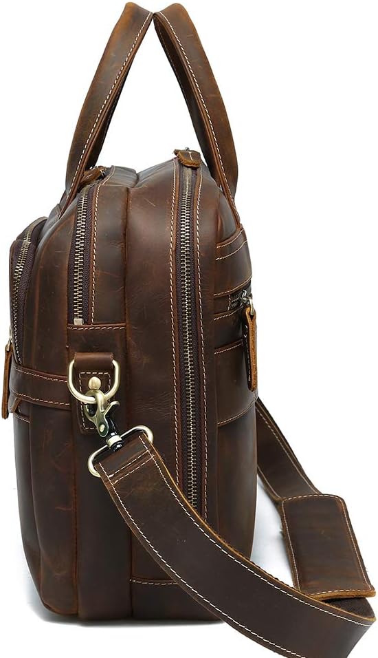 Vintage Leather 15.6 Laptop Messenger Bag U437