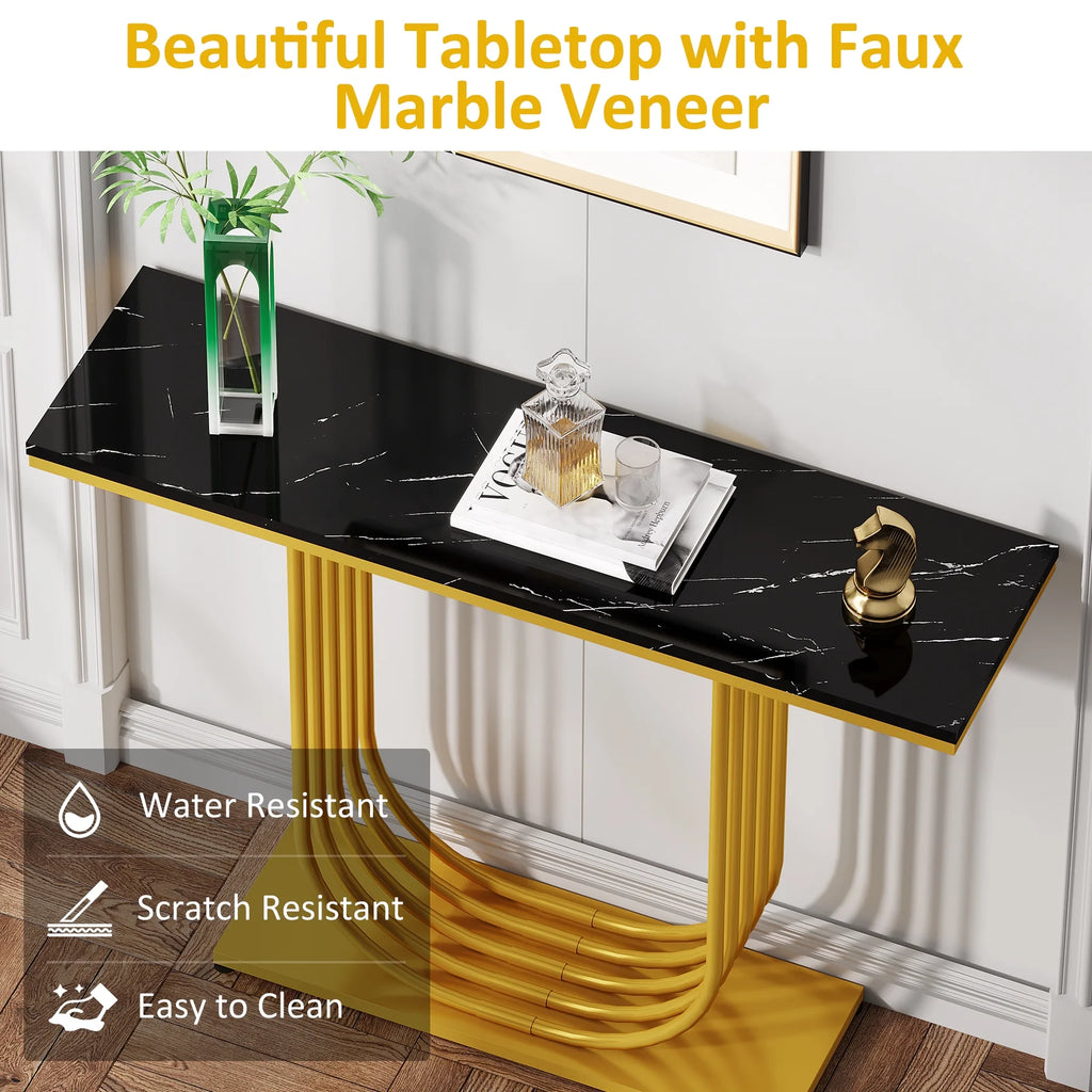 39 inch Gold Console Table P944859
