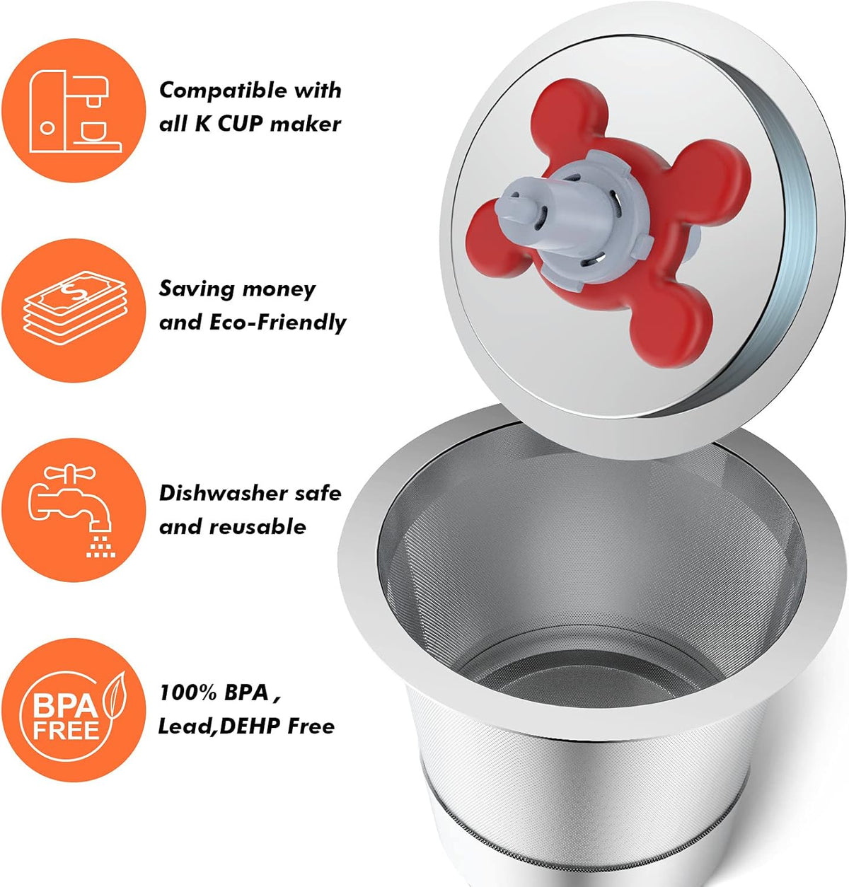 Reusable Single Serve Coffee Filter Cup H731867