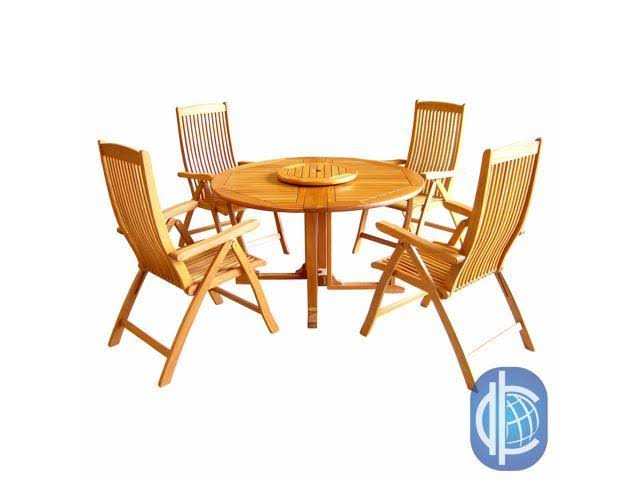Round Wood Gate Leg Table K4408