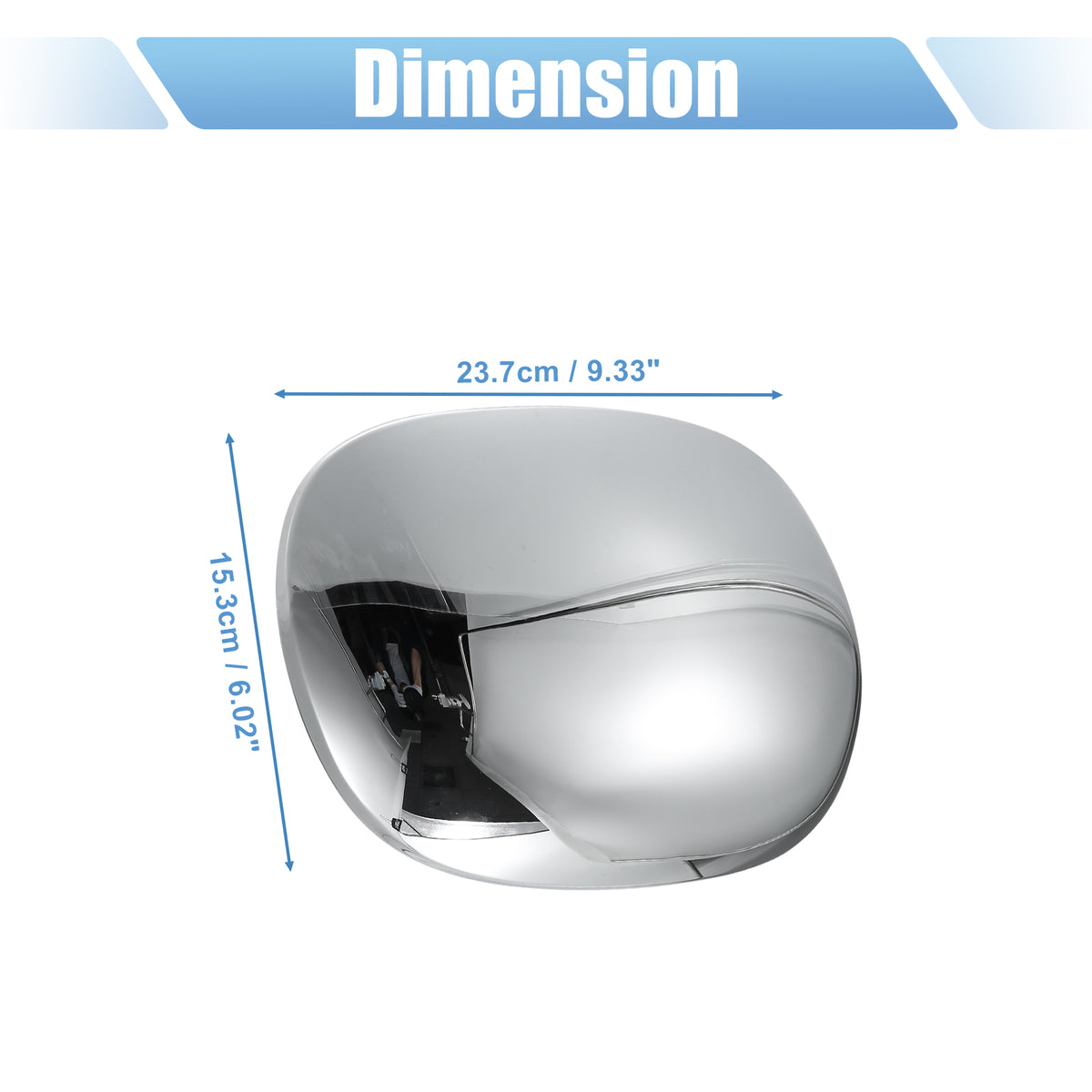 Pair Chrome Plated Power Mirror Cover Cap for Lincoln Navigator 1998-2002 for Ford F-150 1997-2003 F90936