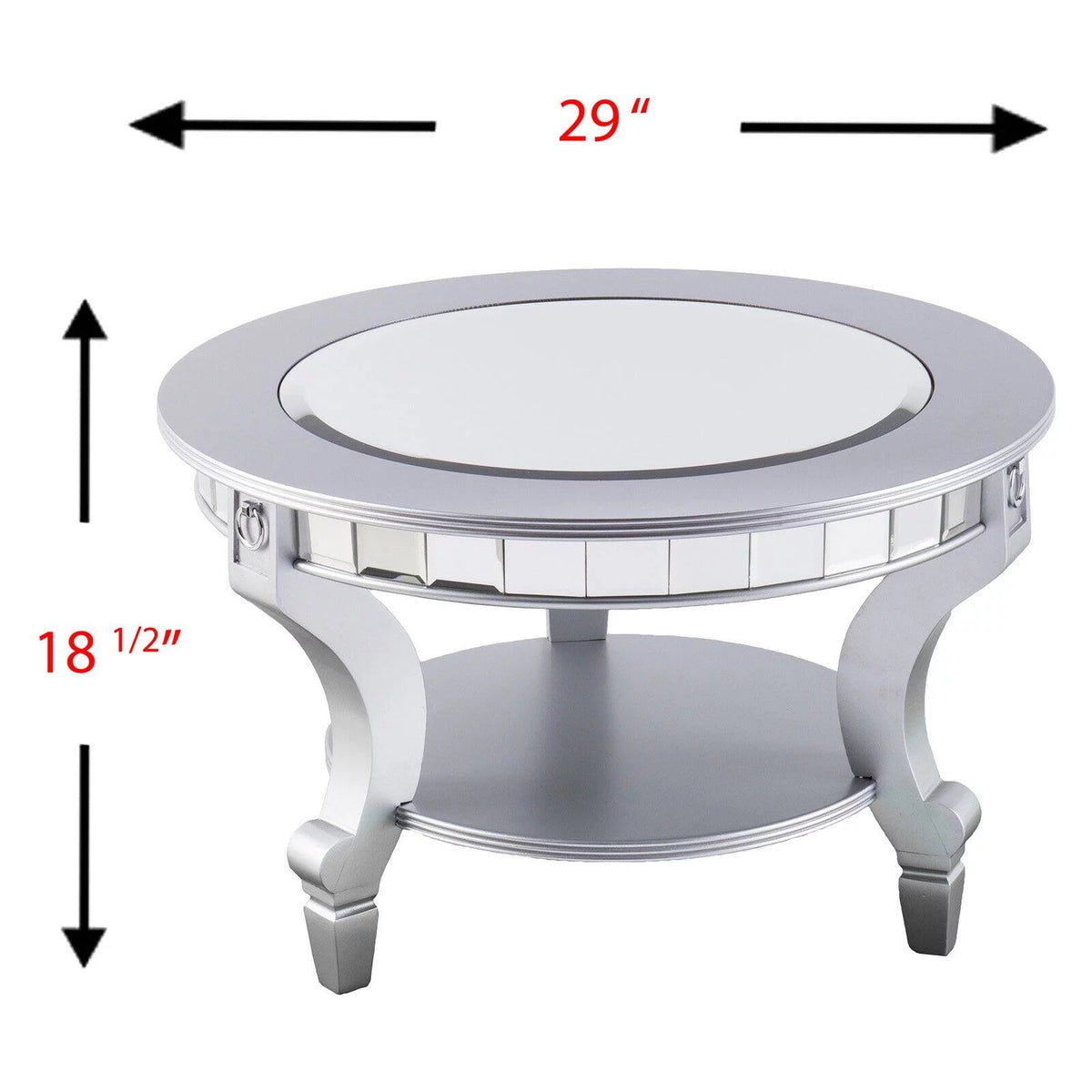 Mirrored Round Cocktail Table T27659