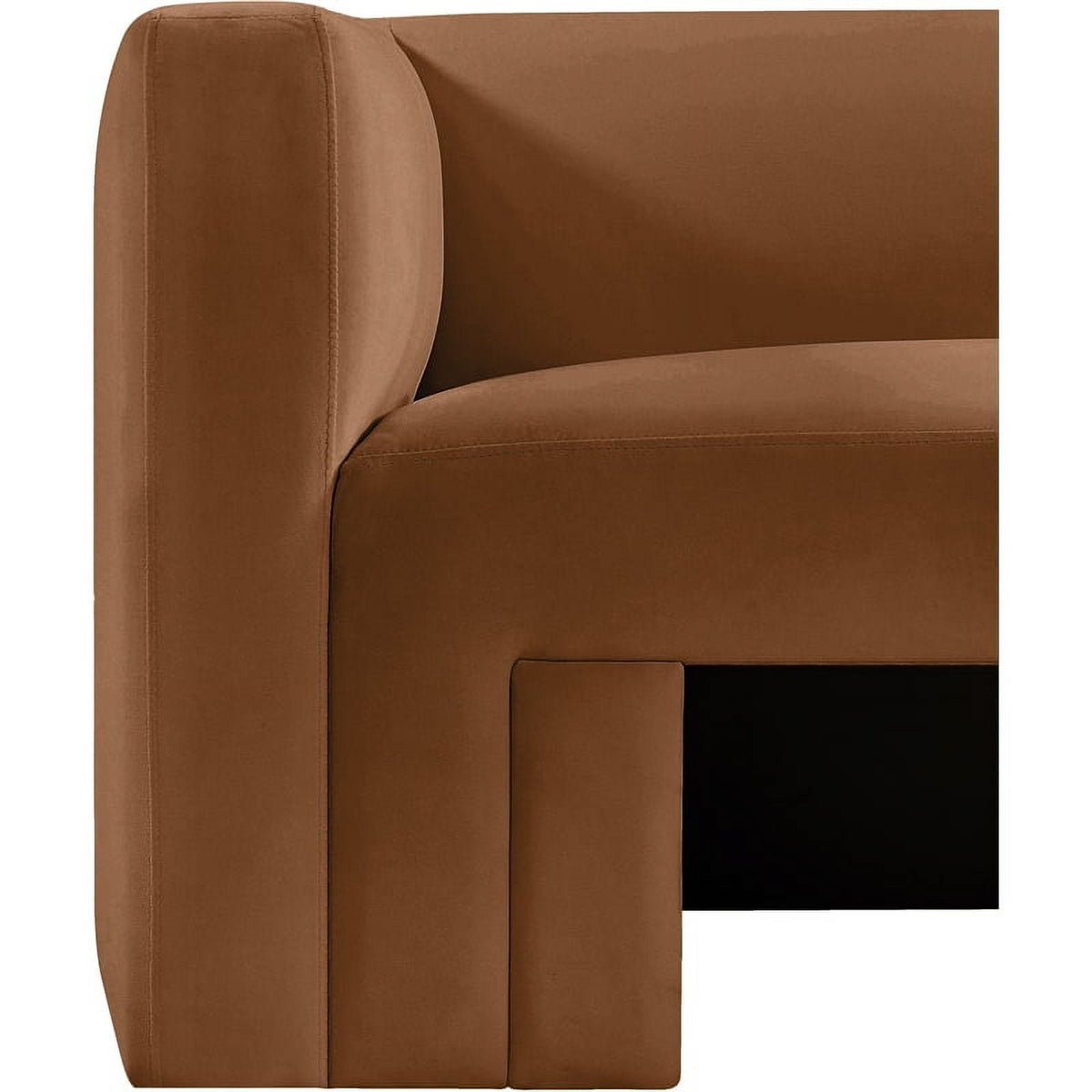 Saddle Velvet Loveseat C305
