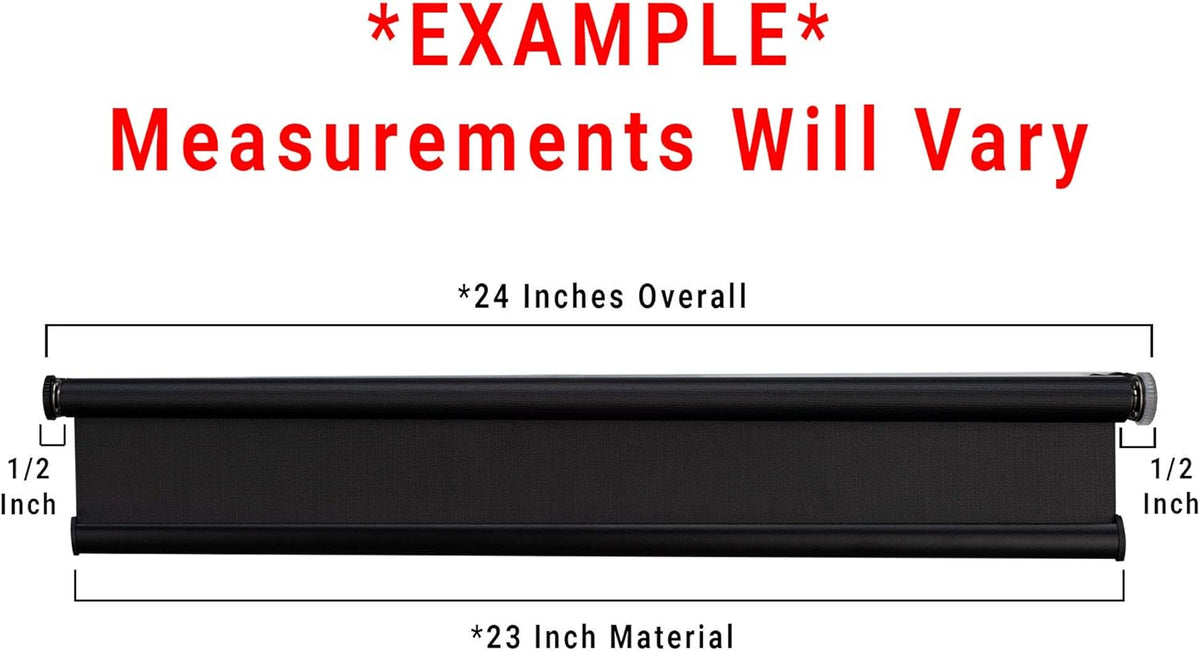 Black RV Blackout Roller Shades 14 W x 32 H X96103