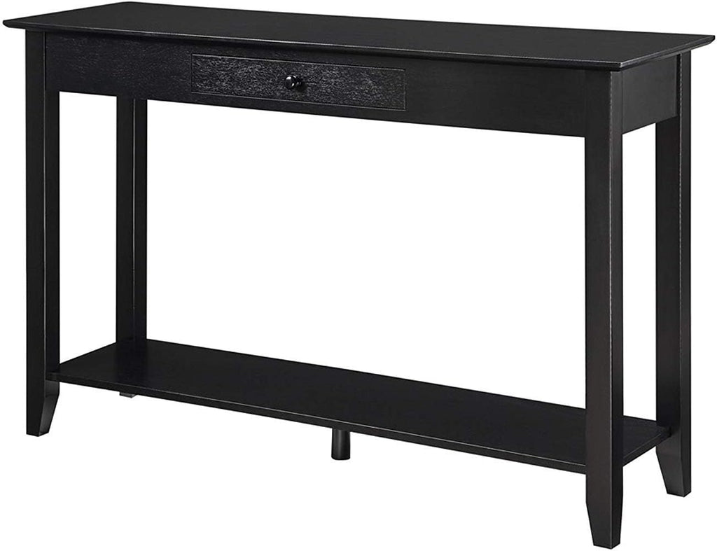 Black Console Table with Drawer N61320