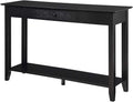 Black Console Table with Drawer N61320