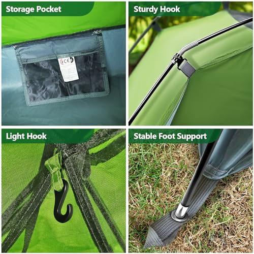 1 Person Lightweight Backpacking Tent with Waterproof Rainfly W4848