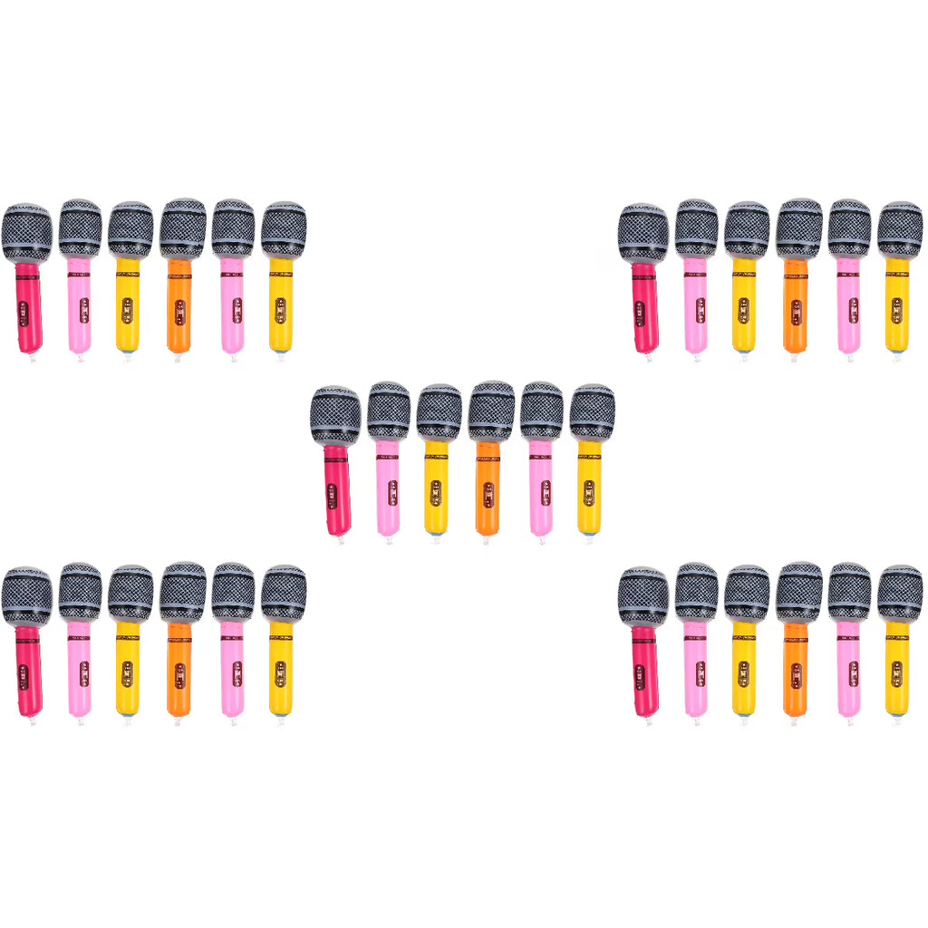 30 Pcs Inflatable Microphone Toys N803