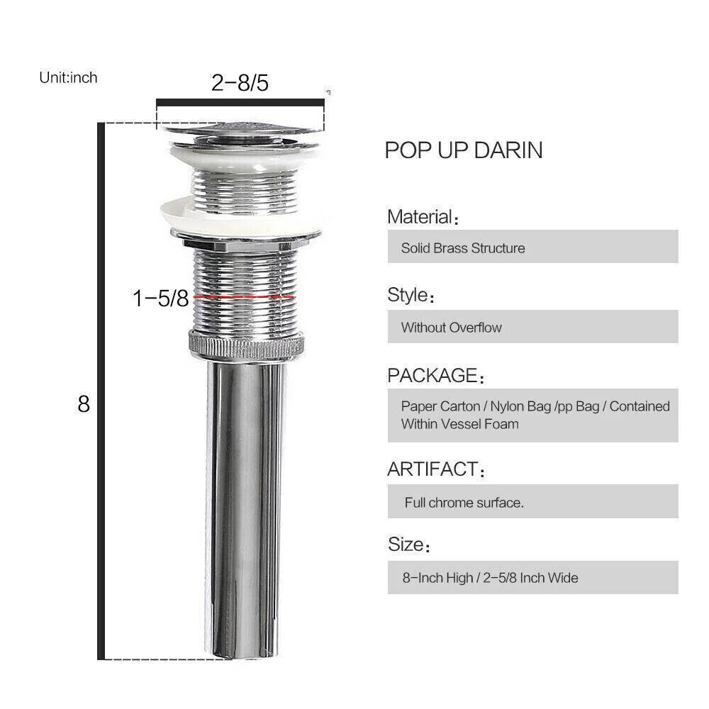 Tempered Glass Vessel Sink and Faucet Combo M237