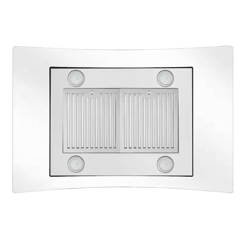 36 in. Stainless Steel Ductless Island Range Hood with Carbon Filter S490