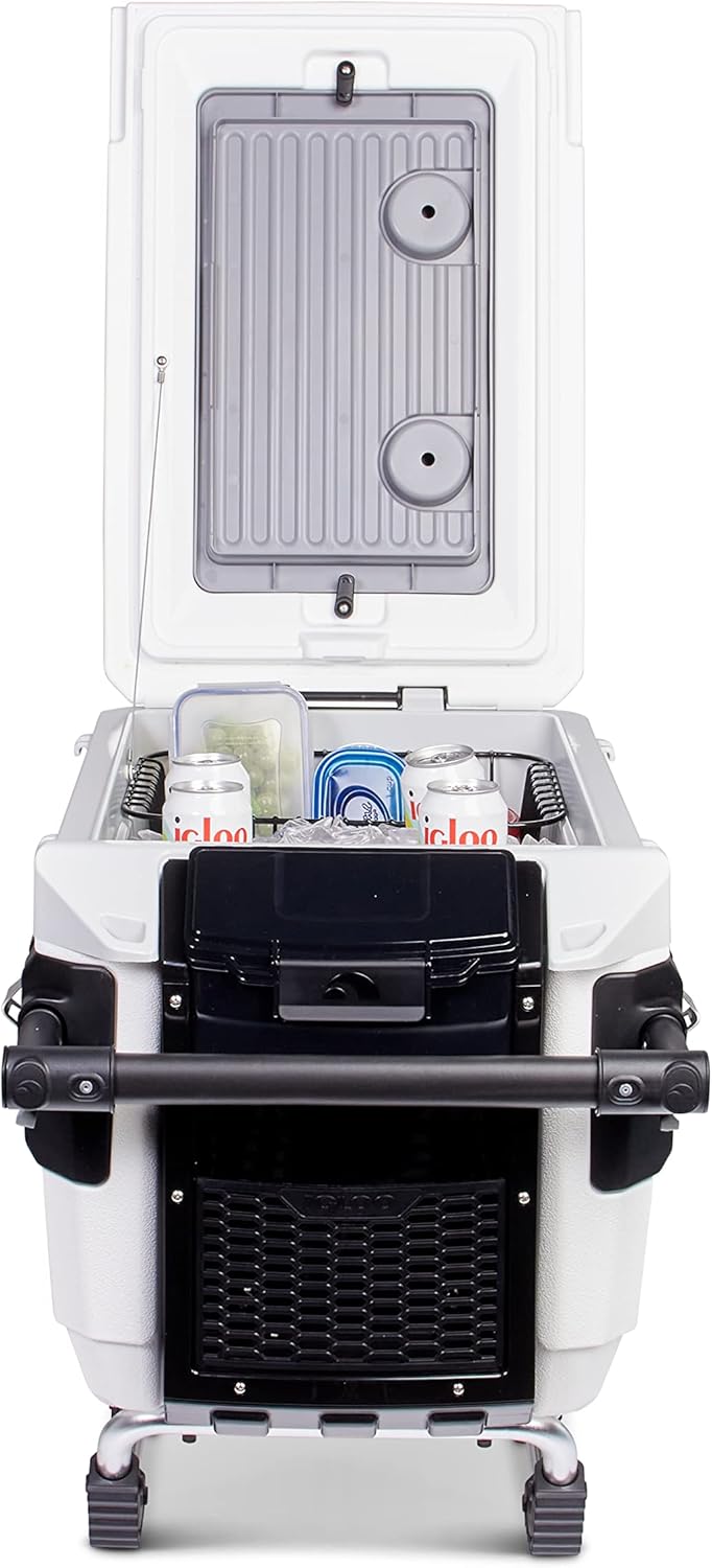White 70 QT Wheeled All-terrain Cooler Q56152