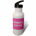 Pink White 21 oz Sports Water Bottle I2863