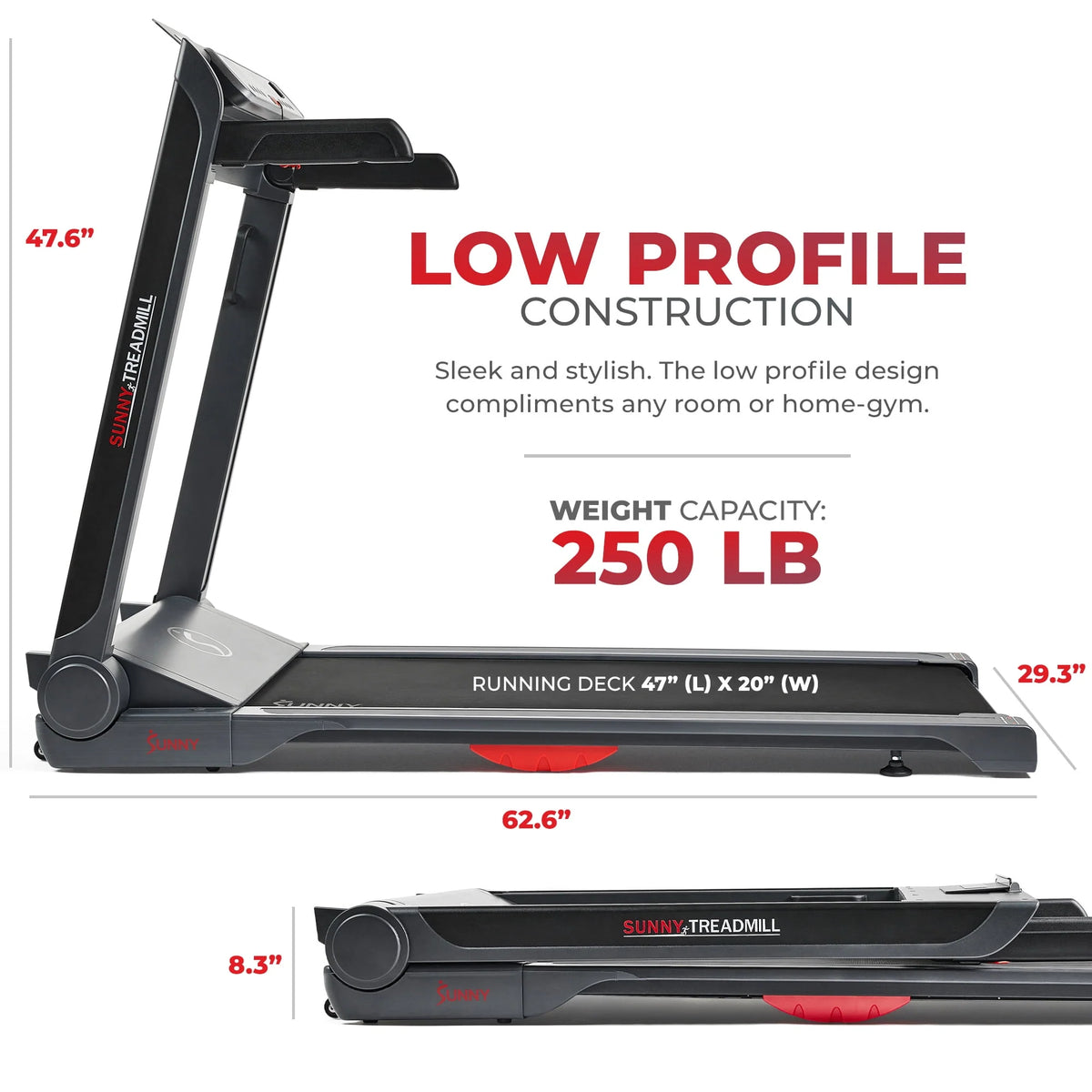 Smart Treadmill with 20 Wide LoPro Deck J9920