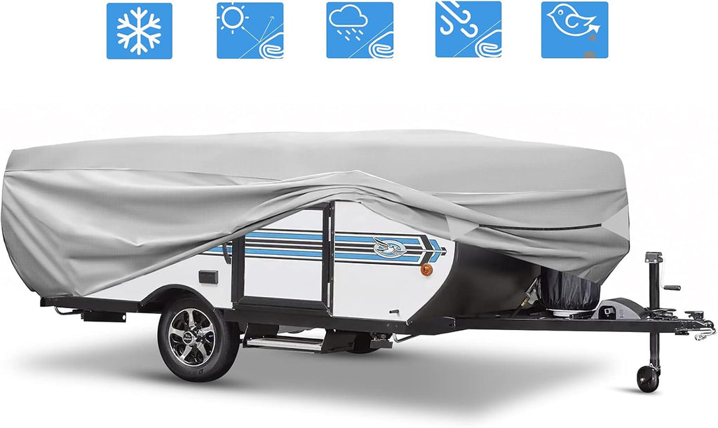 520D Oxford Pop-Up Camper Cover Fits 16'-18' Waterproof UV-Proof M79820