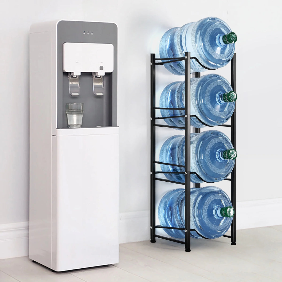 4-Tier Heavy Duty Water Bottle Holder Storage Rack K451942