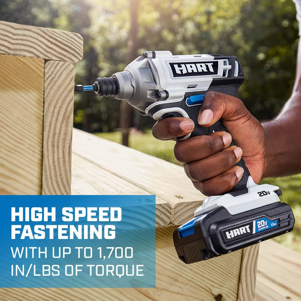 20-Volt Cordless 6-Tool Combo Kit Lithium-Ion Batteries L117