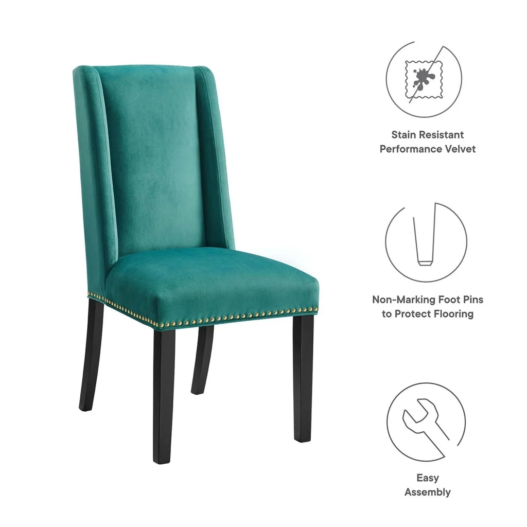 Velvet Dining Chairs Set of 2 T12361