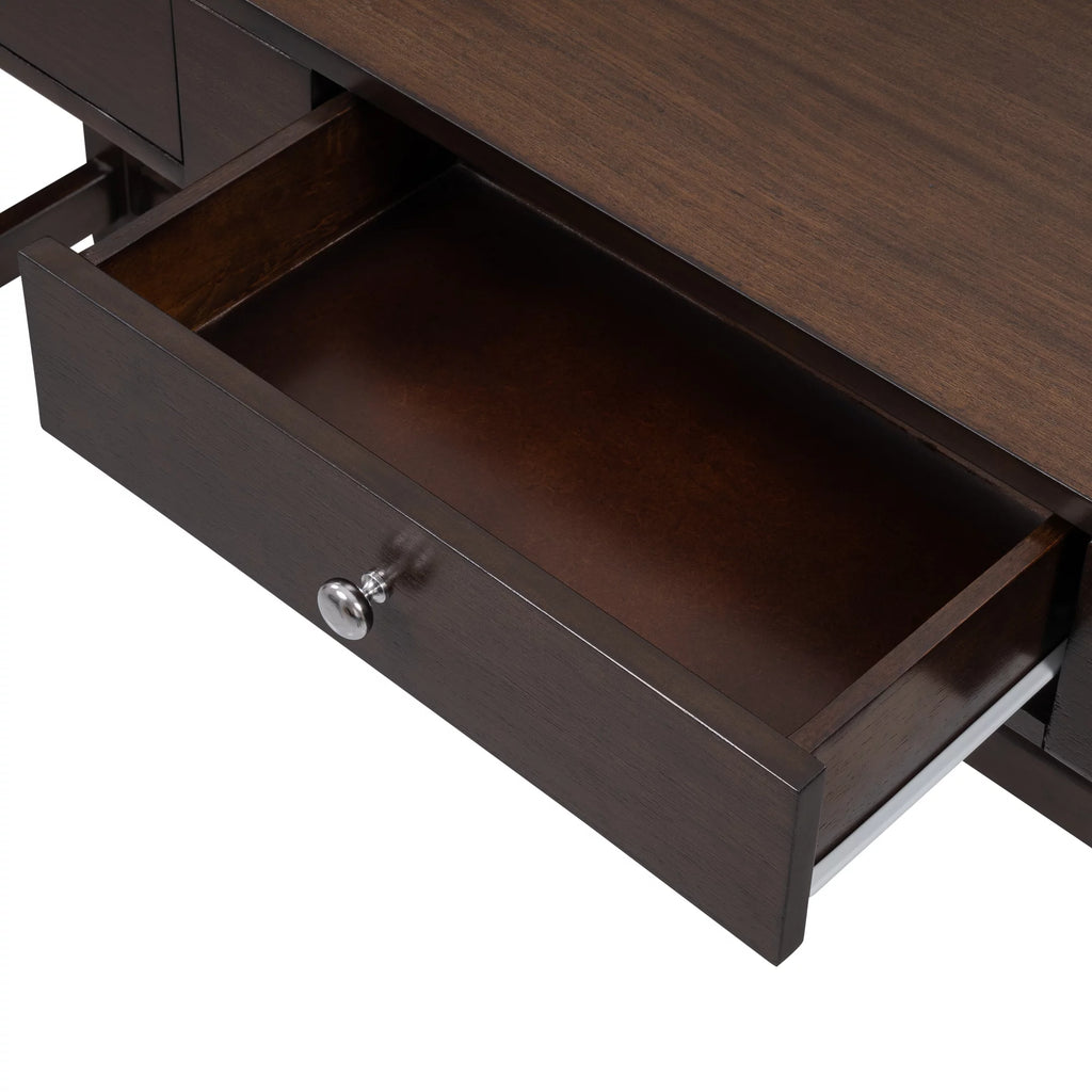 4-Piece Counter Height Table Set with Leather Padded Stools S957445