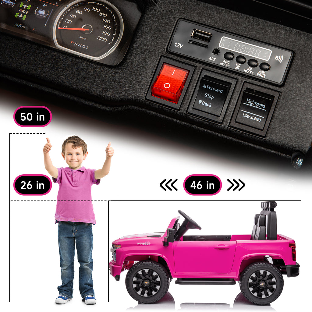 Pink 24V Ride on Car 2 Seater Electric Truck with Remote Control E3099