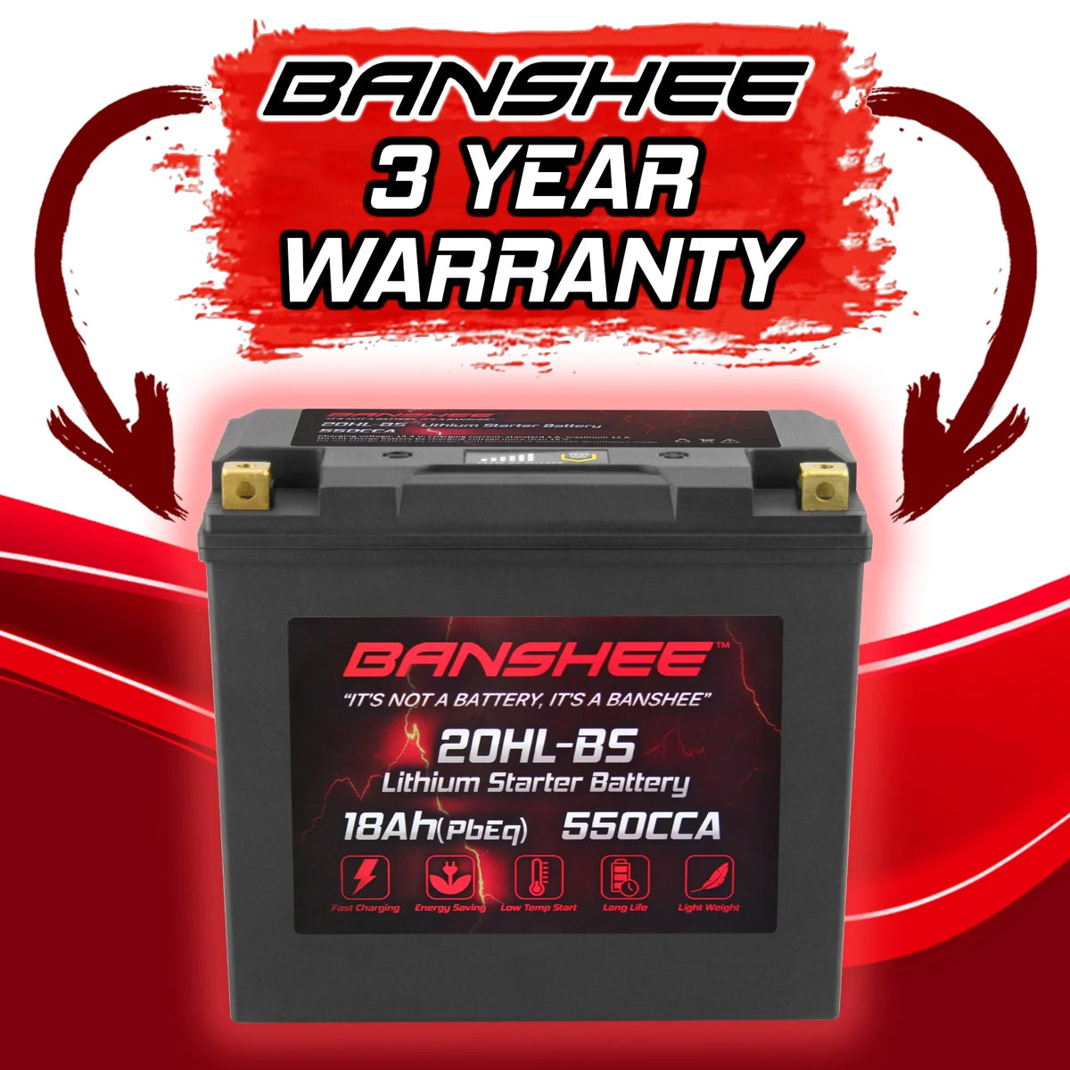 LiFePO4 Motorsports Battery U34344