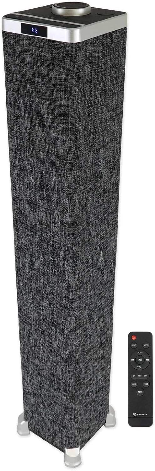 Compact Powered Speaker System with Bluetooth, Pack of 2 V6410