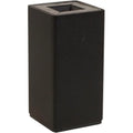 Adjustable Square Furniture Leg Matte Black 6 in. Pack of 4 W1365