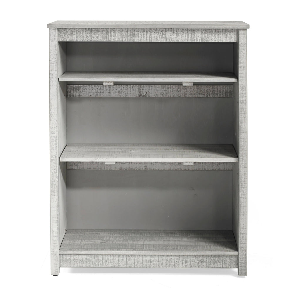 Grey Wood 3-Shelf Bookcase R759