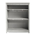 Grey Wood 3-Shelf Bookcase R759
