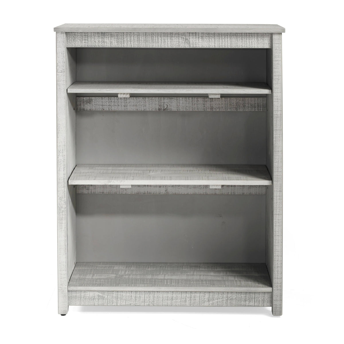 Grey Wood 3-Shelf Bookcase R759
