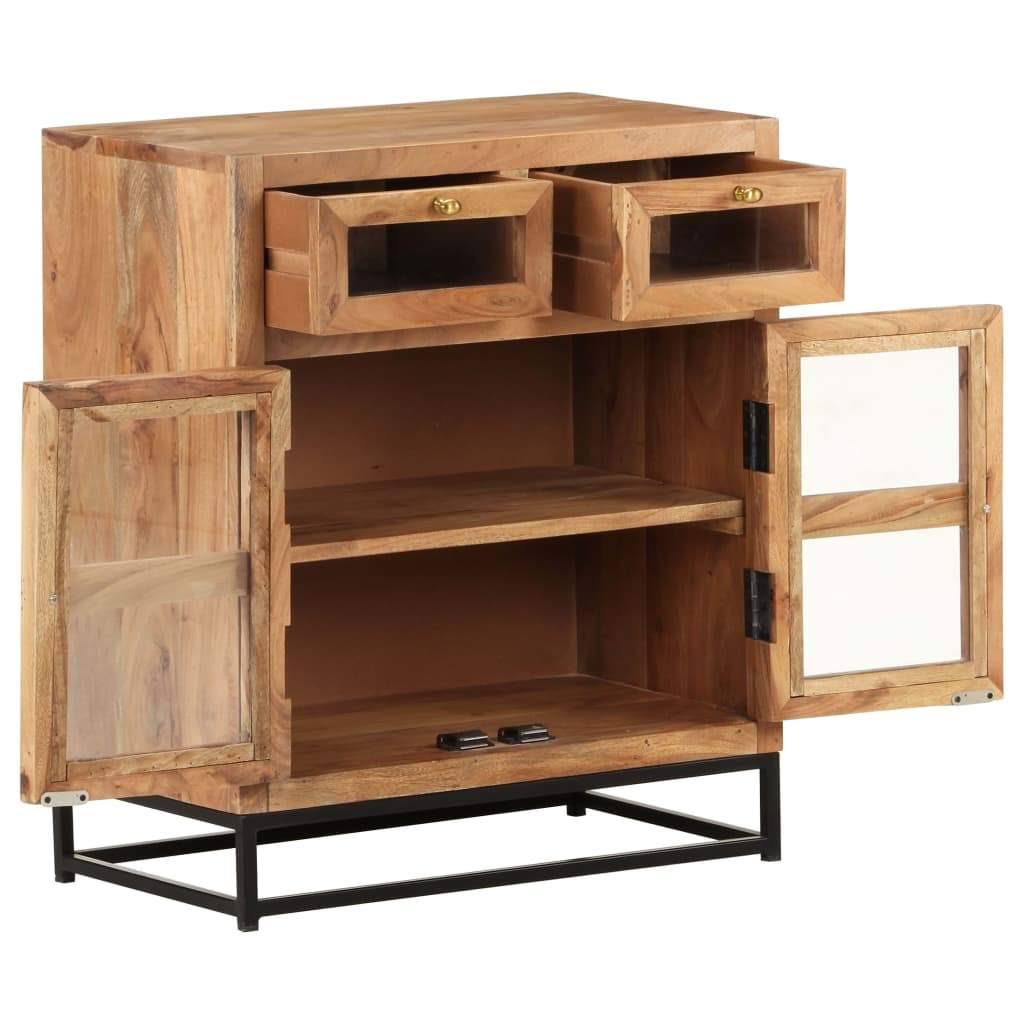 Solid Acacia Wood Sideboard J932178