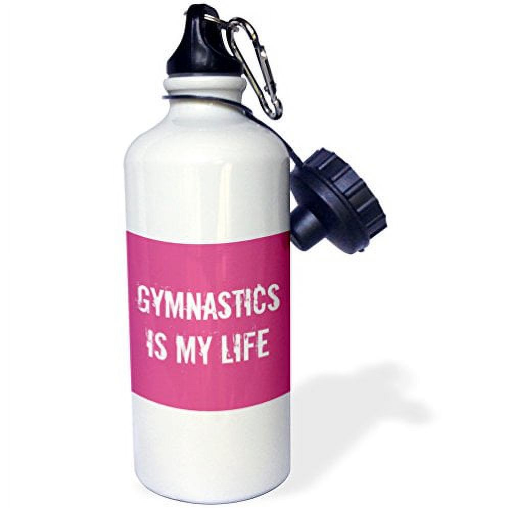 Pink White 21 oz Sports Water Bottle I2863