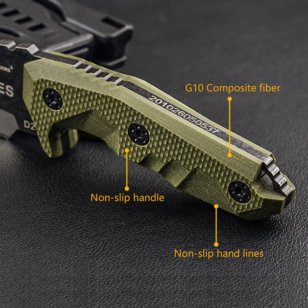 Small Fixed Blade Knife with Sheath Camping Knife (6.85 Inches) D3756