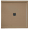 Swan Solid Surface 38-in x 37-in Shower Base with Center Drain in Barley V248453