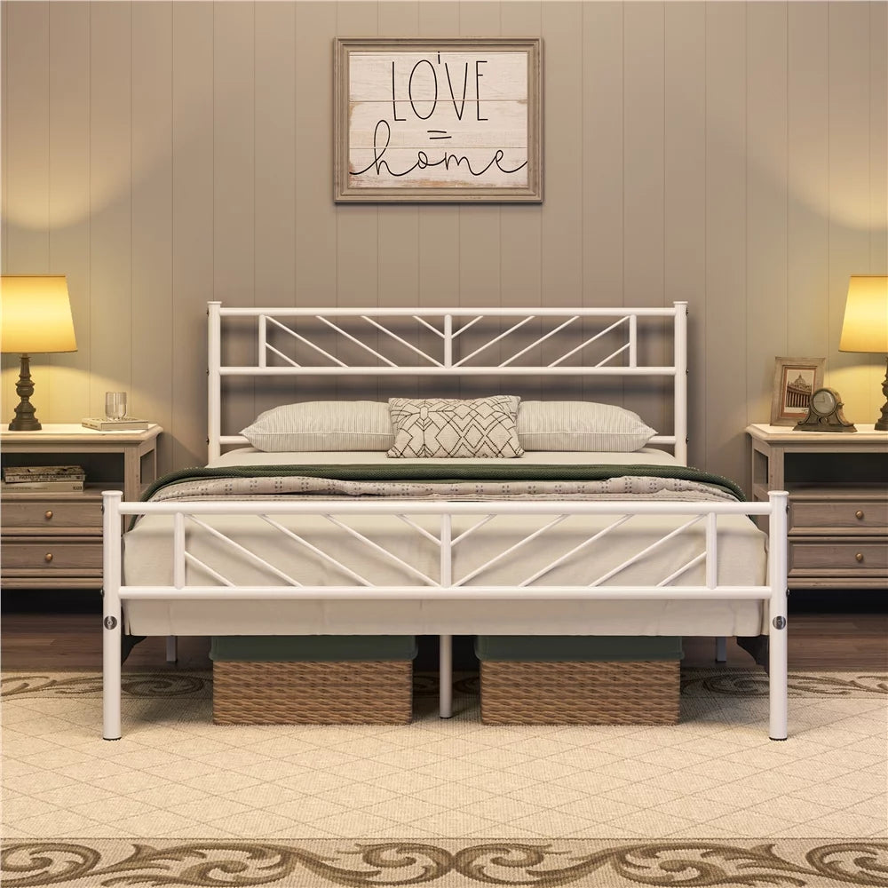 Queen Size Black Metal Platform Bed Z2172