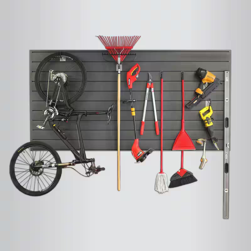 PVC Slatwall 8 ft. x 4 ft. Charcoal H83062
