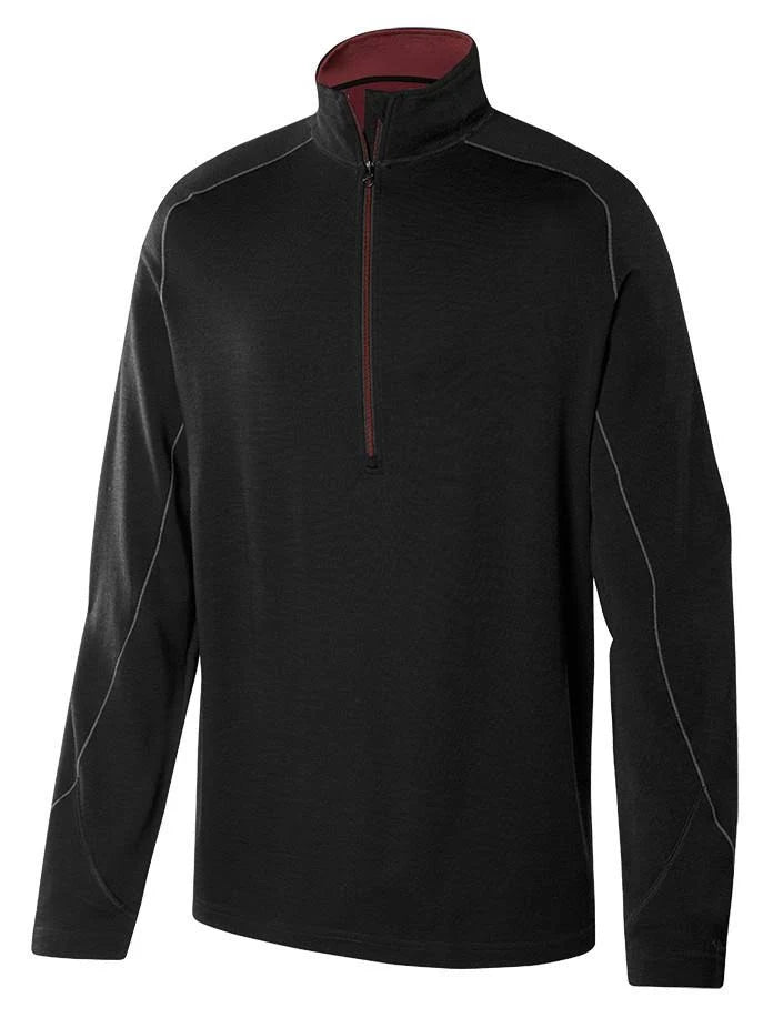 Merino Silk Half Zip Black C276155