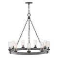 Aged Zinc Outdoor Chandelier X5984